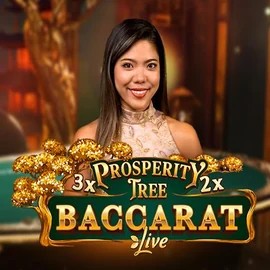 Prosperity Tree Baccarat slot logo by Evolution at Rollxo Casino