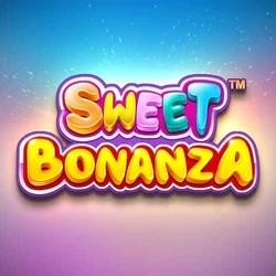 Official Slots logo: Sweet Bonanza by Pragmatic Play at Rollxo Casino